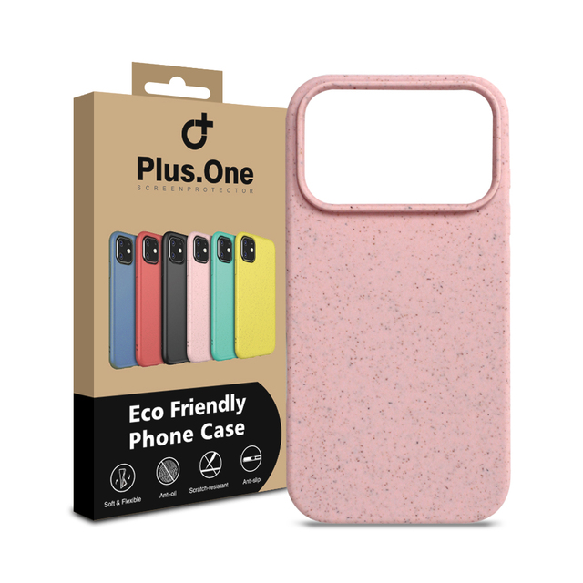 Anti Shock 2.0MM Wheat Straw Eco Friendly Case for iPhone 17 Pro Max Biodegradable Case