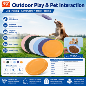 <span class=keywords><strong>Disco</strong></span> Volador para Perros Jinke de 23 cm, Juguete de Exterior para Mascotas de PE Suave, Textura Antideslizante para Entrenamiento de Recogida, <span class=keywords><strong>Disco</strong></span> de Juego Duradero - Product Image 6