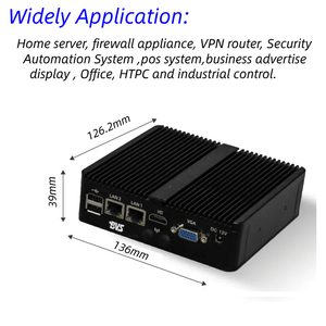 Mini PC Industrial de Alta Estabilidad con CPU N2830/J6412, 4GB+64GB/128GB SSD, 2 LAN, HDMI, VGA, 4 USB para Control Industrial - Product Image 5