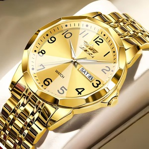 Fashionable dual-calendar quartz watch - New digital <b>face</b> waterproof men's watch - Product Image 2