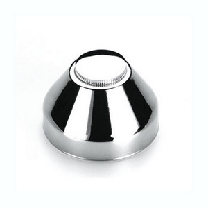 Set cappuccio e rosetta per valvola a sfera a incasso, finitura in acciaio inossidabile - Product Image 1