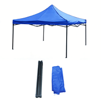 Tente d'exposition pliable d'extérieur imperméable avec structure en fer, portable, 10x10 pieds, pour salons professionnels, événements et plage