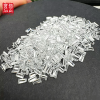 Moissanite VVS taille baguette conique petite taille, couleur D, passe le testeur de diamant, pierre de moissanite en vrac pour la fabrication de bijoux