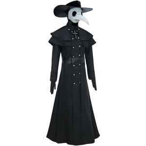 Disfraz de Halloween para parejas, traje de médico de la peste de mediana edad, enfermera de guerra, pico de pájaro, Cosplay, vestido de fiesta de lujo - Product Image 1