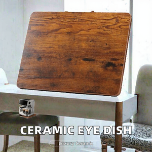 Europe Luxury Ceramic Jewelry Dish Cute Eye Plates Kitchen Trinket <b>Small</b> Ring Display <b>Tray</b> Gold - Product Image 2