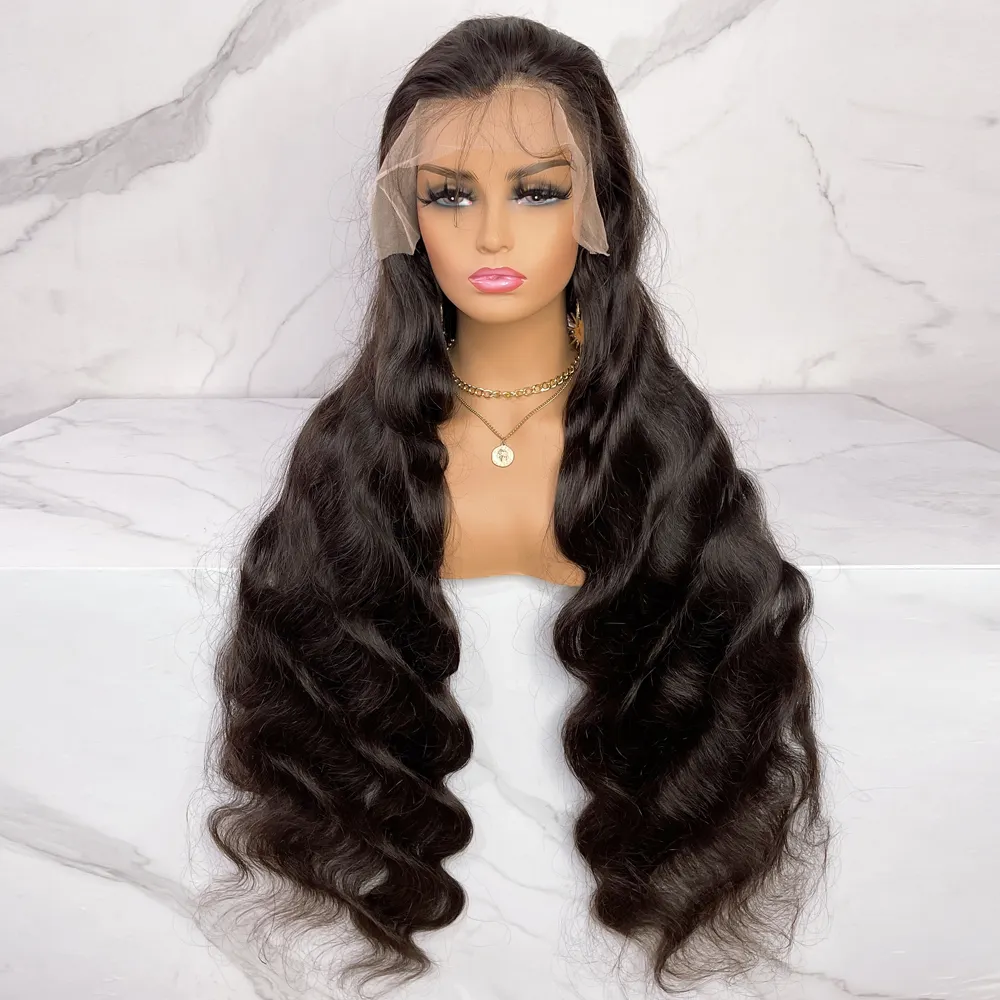 Pre plucked HD lace wig 13x4 frontal raw indian hair wigs wholesale vendor