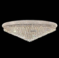 Moden rond ballon d'or éclairage de plafond en cristal lustre
