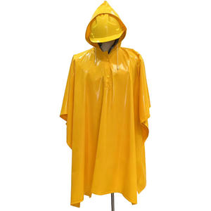 Impermeable de PVC de Doble Capa con Capucha y Costuras Soldadas para Adultos, Poncho de Seguridad, Venta al Por Mayor - Product Image 4