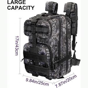 Échantillon gratuit : Sac à dos de pêche avec boîte à accessoires, sac à dos de pêche multi-poches avec porte-canne à pêche, résistant à l'eau - Product Image 3