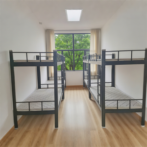 Literas de Metal de tamaño completo, cama Loft de buena calidad, literas de Metal para adultos, literas Queen, marco de cama doble de acero con escalera - Product Image 2