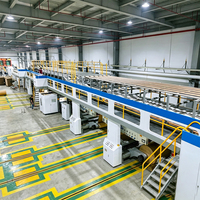 Línea de Producción de Cartón Corrugado de 3, 5 y 7 Capas, Unidad de Fabricación de Cartón Corrugado Totalmente Automática