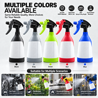 Bouteille pulvérisatrice à gâchette en HDPE de 650 ml, buse réglable, pulvérisation de la brume au jet, pulvérisation à 360 degrés, nettoyage de voitures, jardinage, bouteille pulvérisatrice multicolores