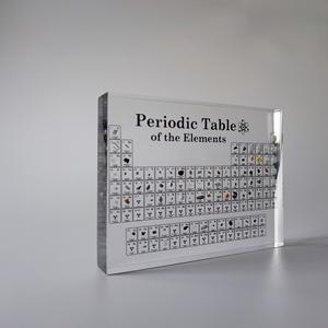 Tavola Periodica degli Elementi, 83 Tipi, Vetro Acrilico, da Tavolo, Chimia, Scienza, Ricordo, Arredamento, Regalo - Product Image 2