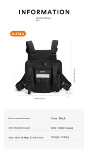 <span class=keywords><strong>Chaleco</strong></span> táctico antirrobo multifuncional ligero, bolsa de aparejo de pecho delantero, <span class=keywords><strong>mochila</strong></span> táctica de <span class=keywords><strong>caza</strong></span> para hombres - Product Image 6