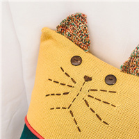 Bán Sỉ Vỏ Gối Ném Mềm Bằng Cotton Trang Trí Phòng Giường Sofa Giường Vải Dệt Kim Tinh Tế Móc Họa Tiết Hoạt Hình Snl - Product Image 6