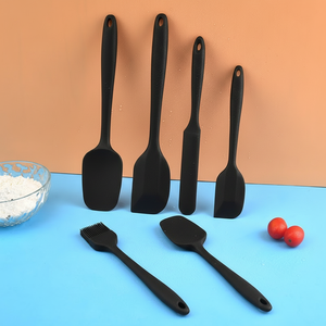 High Quality 6Pcs Nonstick <b>Silicone</b> Spatulas Set Food Grade <b>Silicone</b> Spatulas for Cooking, Baking and Mixing Boxed Packaging - Product Image 1