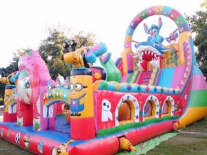 บ้านเด้งพิมพ์ลายไดโนเสาร์ที่มีชีวิตชีวาสำหรับสวนหลังบ้านของเด็กผู้ชายฉลองวันเกิดอุปกรณ์สวนสนุกกลางแจ้ง - Product Image 3