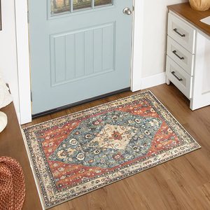 <span class=keywords><strong>Tapis</strong></span> d'entrée bohème tribal, petit <span class=keywords><strong>tapis</strong></span> persan vieilli, paillasson - Product Image 3