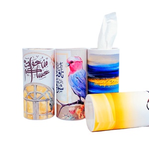 Eco Friendly cardboard Tissure round paper scarf cylinder packaging can tube box personalised Christmas Tube Box Packaging