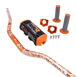 <span class=keywords><strong>Guidon</strong></span> Dirt Pit Bike 1-1/8 "avec coussinets <span class=keywords><strong>de</strong></span> barre Pit Pro poignées <span class=keywords><strong>de</strong></span> <span class=keywords><strong>course</strong></span> pour Kayo BSE CRF KLX moto ATV Quad - Product Image 4