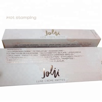 Boîte de papier brillant à lèvres et rouge à lèvres imprimé personnalisé en or rose gaufré et laminé mat pour cosmétiques pour emballage de crème pour les yeux