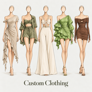 Produttore di Abbigliamento Femminile su Misura, Abiti e Completi da Donna Personalizzati, Fabbrica di Abbigliamento OEM ODM, Realizzazione <span class=keywords><strong>Vestiti</strong></span> da Tuo Design - Product Image 1