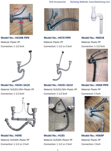 <span class=keywords><strong>Sifone</strong></span> Moderno in Acciaio Inox 201+Plastica per Lavello da Cucina a Doppia Vasca 1,5 Pollici con Filtro da 110mm di Diametro - Product Image 6