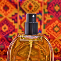 Flacon diffuseur de parfum en verre transparent empilable avec logo personnalisé, 30ml 50ml 100ml, fond épais, bouchon métallique, flacon vide en gros pour cadeau