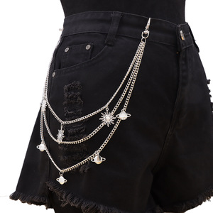 สร้อยคาดเอวเงินทิเบต ลายดวงดาวและพระอาทิตย์ สไตล์พังก์ สำหรับผู้ชายและผู้หญิง สวมใส่ได้ทุกวัน - Product Image 6