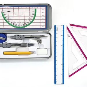 Material Escolar al por Mayor, Juego de Geometría Matemática de 9 Piezas, Juego de Dibujo Especial para Exámenes, Fábrica de Artículos Matemáticos - Product Image 2