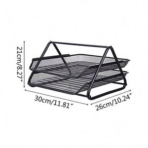2025 New 5-Drawer Metal Desk Organizer with Sliding Trays for Holding Letters and Files for School Office Use - Product Image 4