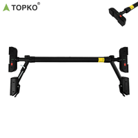 Barra Horizontal de Acero al Carbono de Alta Calidad TOPKO, Equipo de Ejercicio para el Hogar, Barra de Entrenamiento Ajustable para Puerta