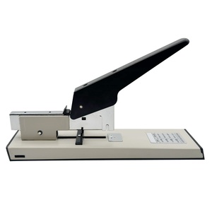 <span class=keywords><strong>Agrafeuse</strong></span> de bureau manuelle à bras long, robuste, en métal, pour 100 pages, facile à utiliser, pour documents imprimés, format 23x13 - Product Image 3