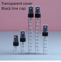 Flacon pulvérisateur de parfum en verre gradué de 2 ml, 3 ml, 5 ml, 10 ml avec graduation