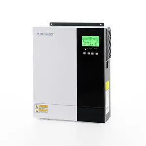 5.5kva 5.5kw Mppt 80a Dc Naar Ac Mppt Solar Hybride 5500W Zonne-Energie Hoge Frequentie Zuivere Sinus Omvormer Met Acculader