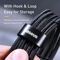 BASEUS-Câble USB Type-C de type C PD, chargeur rapide, USB-C 5A, 2m, pour Macbook, Samsung, Xiaomi POCO, 100W