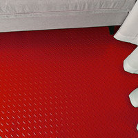 Rouleau de tapis de voiture en PVC ignifuge antidérapant 2,0 mm |   Plancher en acier pour véhicules ferroviaires, camions et remorques, facile à nettoyer