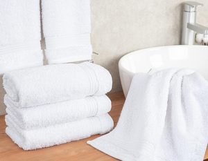 Barato y suave, 100% algodón blanco color sólido toalla de mano para hotel y hogar - Product Image 3