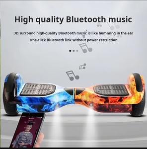8-inch thông minh tự cân bằng xe điện đèn LED 350W Hover Board cho kết nối Bluetooth Hợp kim nhôm cho off-road - Product Image 4