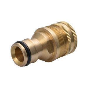 Adaptador de grifo de latón con conexión roscada de 16 mm para lavabo, manguera y conector de suministro de agua - Product Image 2