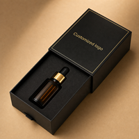 Boîte d'emballage personnalisée pour flacon compte-gouttes en verre ambré de 5 ml, flacon de teinture, boîte en papier avec logo