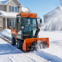 Machine à déneiger 4x4 avec tête de souffleur à neige optionnelle de 120 cm et moteur de 739 cm³ pour les terrains enneigés municipaux