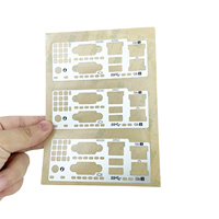 Autocollants d'étiquette de panneau de commande avant en polycarbonate de luxe imprimés Haute Couture