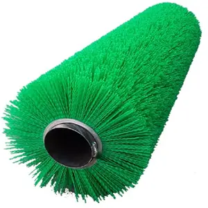 Rotating brush industrial brooms hydraulic drive windrow broom brush