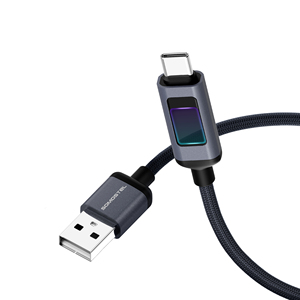 Cable de alimentación Somostel Wholesales de 3.3 pies (1 m) con carga rápida y transferencia de datos de alta velocidad, carcasa de aluminio con LED multicolor Phantom, USB - Product Image 2
