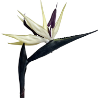 Plante artificielle réaliste en gros, type Oiseau de paradis, à longue tige, pour la décoration intérieure et extérieure des mariages, hôtels et espaces commerciaux