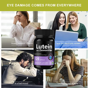 Capsules de suppléments de luteine OEM, luteine de myrtille, soin des yeux, santé de la vision, bêta-carotène, luteine et zéaxanthine - Product Image 4