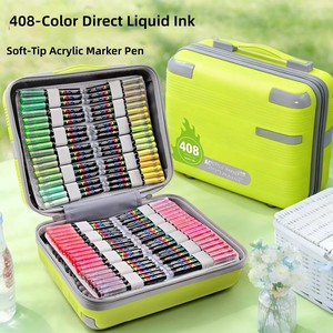 Juego de Marcadores Acrílicos de 488 Colores, Rotuladores de Dibujo Líquido Rectos en Estuche Portátil para Estudiantes de Arte - Product Image 3