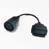 Ventas al por mayor 30cm OBD2 OBD II 16pin hembra a Motor adaptador motocicleta 10pin hembra Cable reemplazo para Motorrad BMW motocicletas