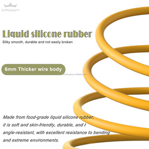 240W LED-Lit 4-in-1 điện thoại di động & máy tính sạc Cáp USB Type-C kết nối làm bằng vật liệu Silicone mềm cho sạc nhanh - Product Image 5